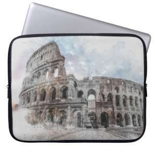 Rome Italy Colosseum Travel Art Vintage Laptop Sleeve