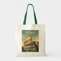 Rome Italy Colosseum Travel Art Vintage