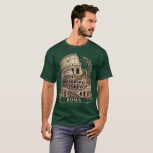 Rome Italy Colosseum Vintage Travel Graphic T-Shir T-Shirt