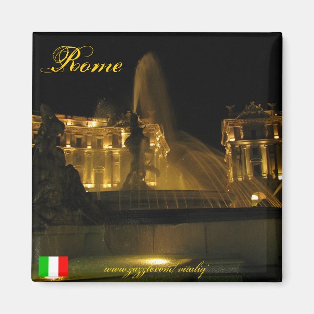 Rome Italy cool magnet design (Front)