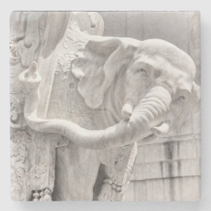 Rome, Italy Elephant Sculpture Stone Coaster
