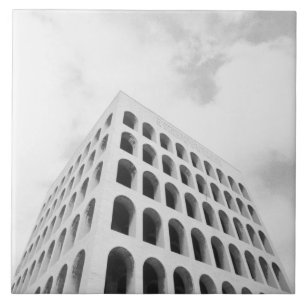 Rome Italy, EUR Palazzo del Lavoro Ceramic Tile
