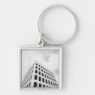 Rome Italy, EUR Palazzo del Lavoro Key Ring