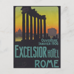 Rome Italy Europe Vintage Travel Postcard