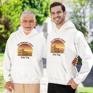 Rome Italy Family Trip Colosseum Sunset Custom Hoodie