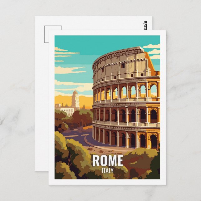 Rome Italy Famous Travel Places Postcard (Front/Back)