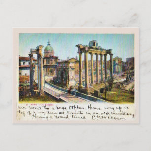 Rome, Italy Foro Romano 1901 Postcard