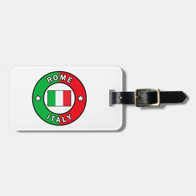 Rome Italy Luggage Tag (Front Horizontal)