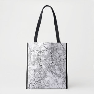 Rome Italy Map Tote Bag