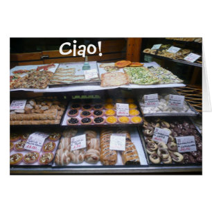 Rome Italy Pastry Shop Notes, Ciao! (blank)
