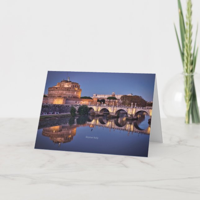 Rome Italy scenic photograph Card (Front)