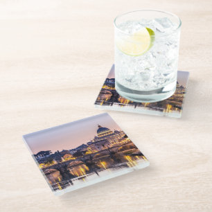 Rome Italy - St Peters Cathedral Glass Coaster