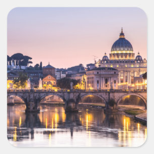 Rome Italy - St Peters Cathedral Square Sticker