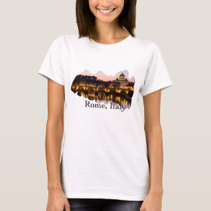 Rome, Italy: The Romantic City at Night T-Shirt
