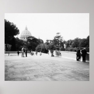 Rome Italy, The Vatican Gardens Poster