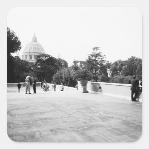 Rome Italy, The Vatican Gardens Square Sticker