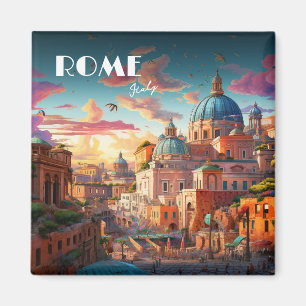 Rome Italy Travel Art Magnet