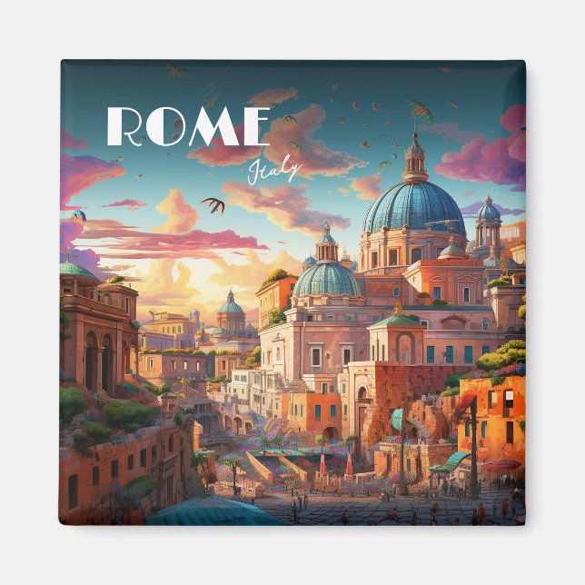 Rome Italy Travel Art Magnet (Front)
