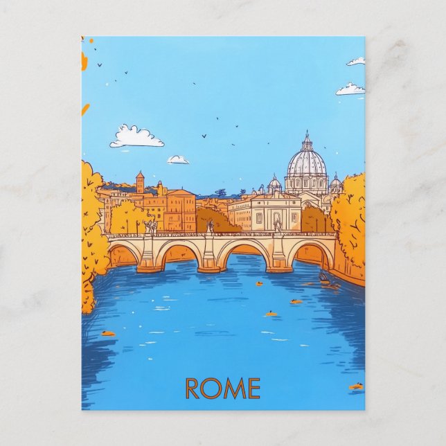 Rome Italy Travel Postcard (Front)
