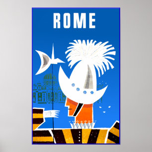 Rome, Italy travel poster