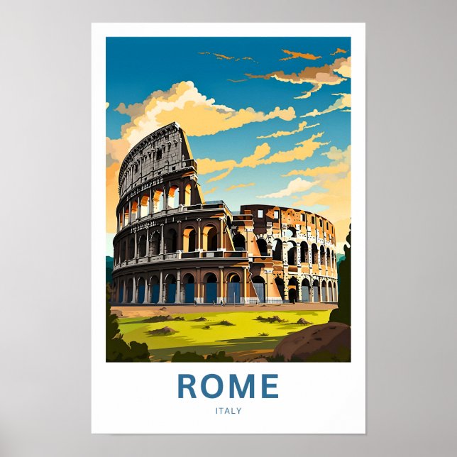 Rome Italy Travel Print (Front)