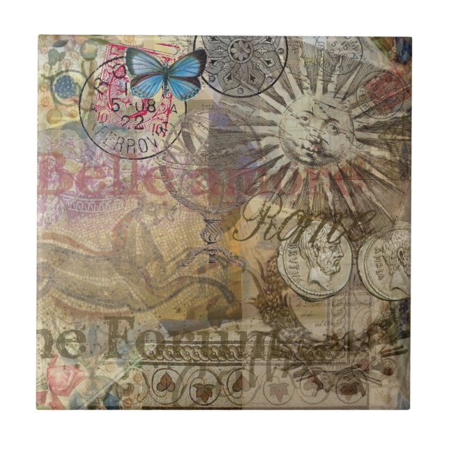 Rome Italy Travel Vacation Holiday City Ceramic Tile (Front)