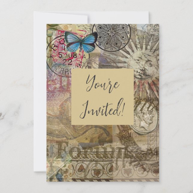 Rome Italy Travel Vacation Holiday City Invitation (Front)