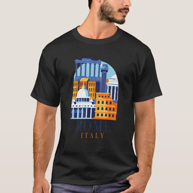 Rome Italy Travelling Italian Italy Travel Colosse T-Shirt (Front)