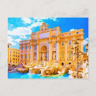 Rome, Italy - Trevi Fountain Postcard