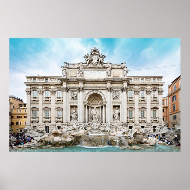 rome italy trevi fountain poster FROM  8.99 (Front)