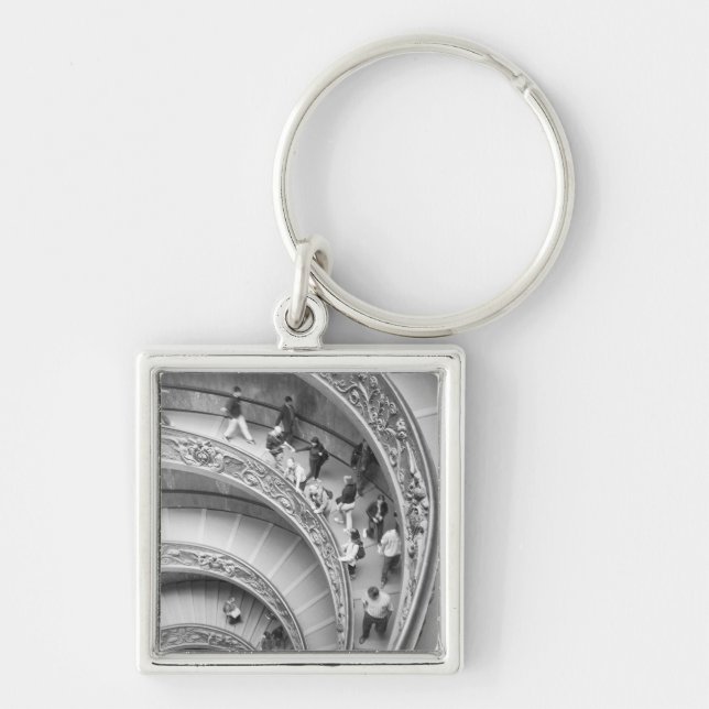 Rome Italy, Vatican Staircase 3 Key Ring (Front)