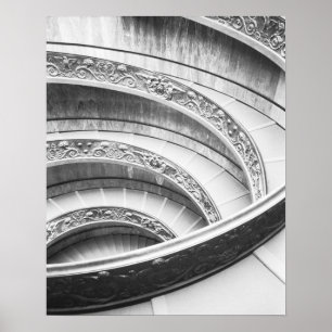 Rome Italy, Vatican Staircase Poster