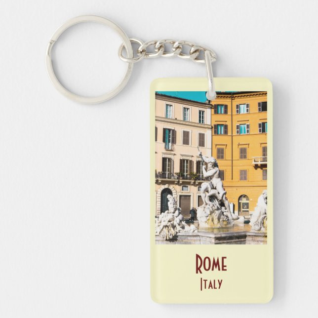 Rome, Italy Vintage Keychain (Front)