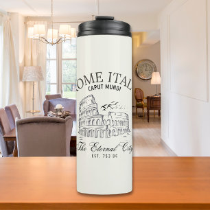Rome Italy Vintage Landscape Roman Colosseum Thermal Tumbler
