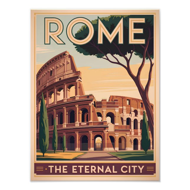 Rome Italy vintage Photo Print (Front)