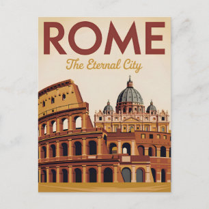 Rome Italy vintage Postcard