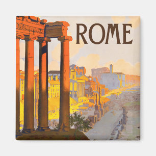 Rome Italy vintage travel magnet