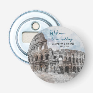Rome Italy Watercolor Bottle Opener – Travel 