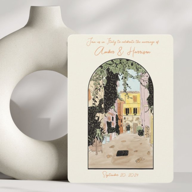 Rome Italy Wedding Save The Date Invitation (Creator Uploaded)