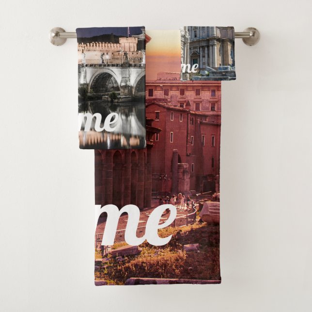 Rome landscapes bath towel set (Insitu)