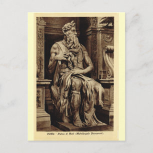 Rome, Moses, by Michelangelo Postcard