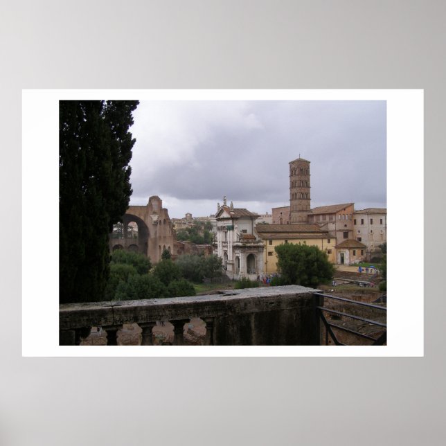 Rome on a rainy day  poster (Front)