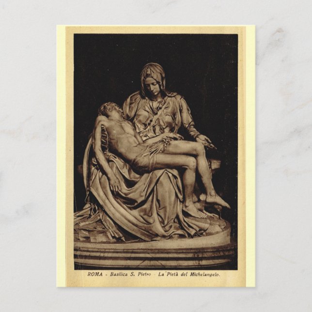 Rome, Pieta, by Michelangelo Postcard (Front)
