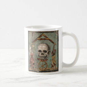 Rome Pompeii Skull Mosaic Coffee Mug