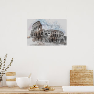 Rome Postcard – Through Centuries, Through Legends Poster