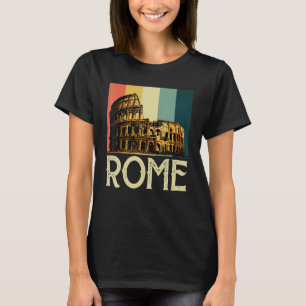 Rome Retro Colosseum Italy and Vatican City T-Shirt