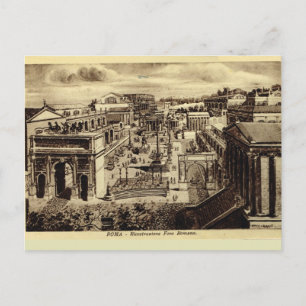 Rome, Roman Forum, artist's impression Postcard
