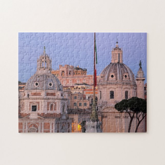 Rome skyline at sunset jigsaw puzzle (Horizontal)