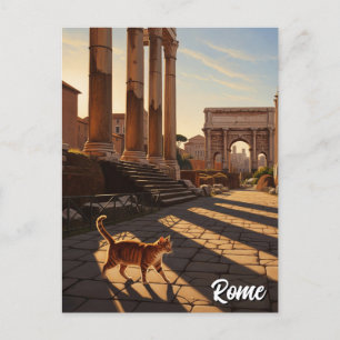 Rome Spanish Steps Italy Travel Postcard