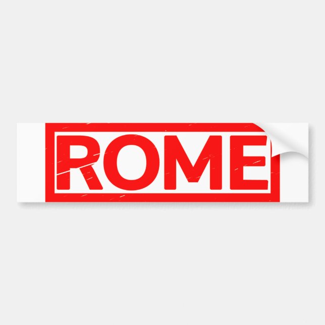 Rome Stamp Bumper Sticker (Front)